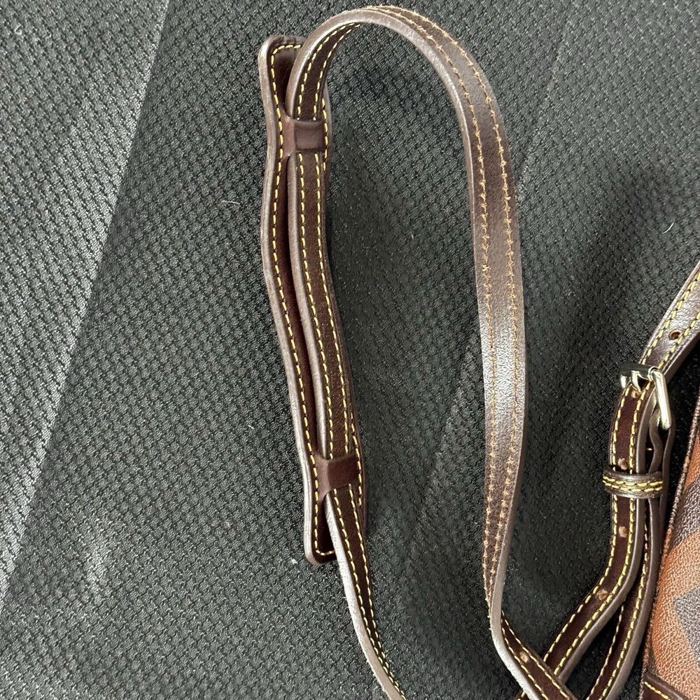 Dooney & Bourke Brown Chevron Print Crossbody - Picture 5 of 16